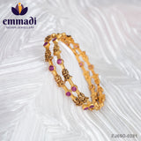 Ashta Lakshmi Nakshi Red Bangles