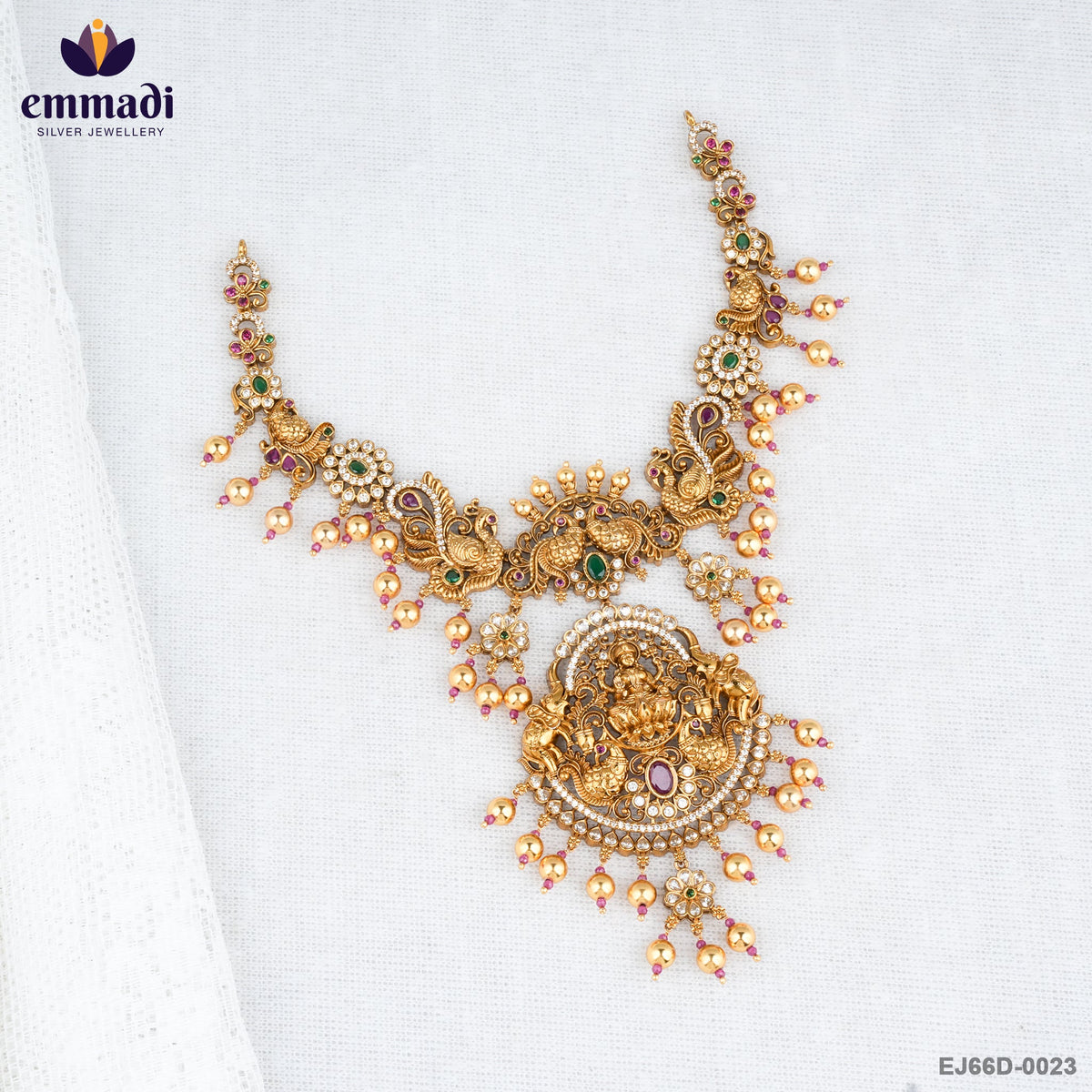 RUPAL Elegant Multi-Color Nakshi Necklace