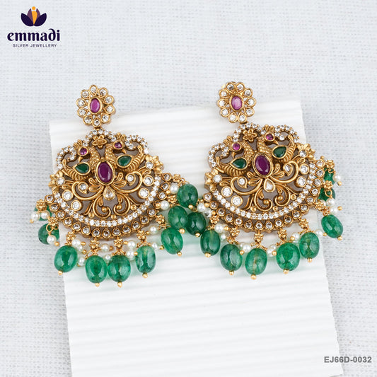 SOMYA Elegant Multi Colour CZ Nakshi Hangings