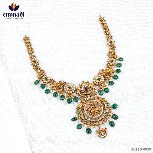 VANITA Stunning Multi-Color Nakshi Necklace