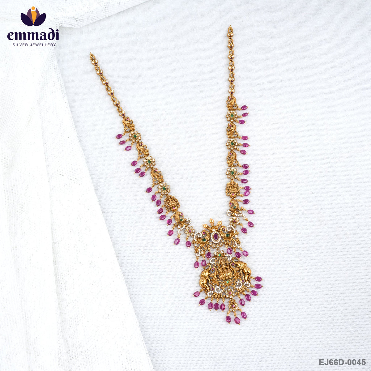 Pranshi Elegant Long Nakshi Necklace