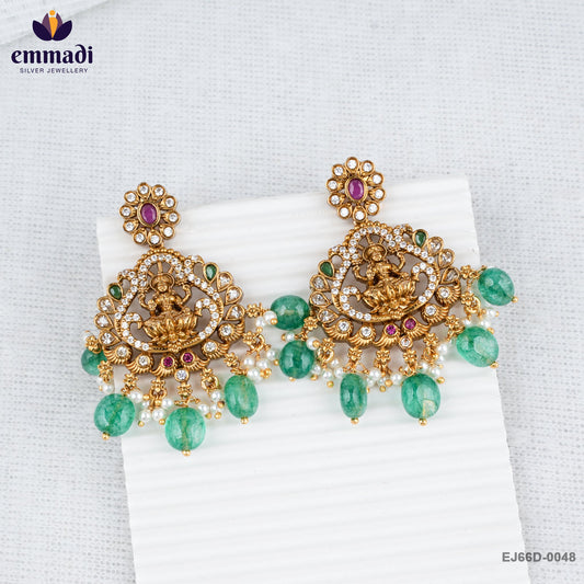 AKHIRA Exquisite Multi-Colored CZ Nakshi Hangings