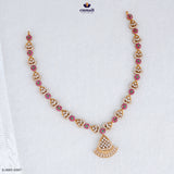 JITHYA Stunning Pink Nakshi Necklace
