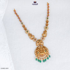 JUILY Exquisite Multi-Color Nakshi Necklace