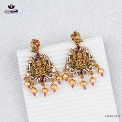 VAYDA Exquisite Multi-Color CZ Nakshi Earrings