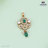 Durga - G Exquisite Victorian Green Pendant