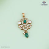 Sreelatha Victorian Green Pendant Elegance