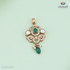 Sreelatha & Raviya Victorian Pendant and Studs Jewellery Elegance Collection