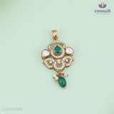 Anjali Elegance: Victorian Pendant and Arundhati's Elegant Victorian Studs