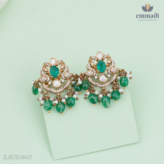 Sravya Elegant Green Victorian Hangings