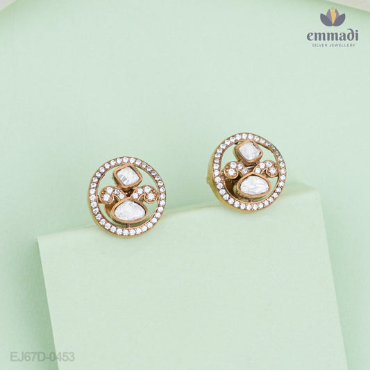 Mithra’s Elegant Victorian White Studs