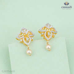 Nandika Elegant CZ Pendant and Parvati Premium CZ Studs Set