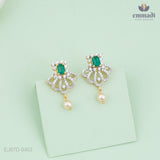 Ranjitha Radiance: Premium CZ Pendant and Ravi's Premium CZ Studs