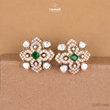 Gulnaj Elegant Victorian Green Studs
