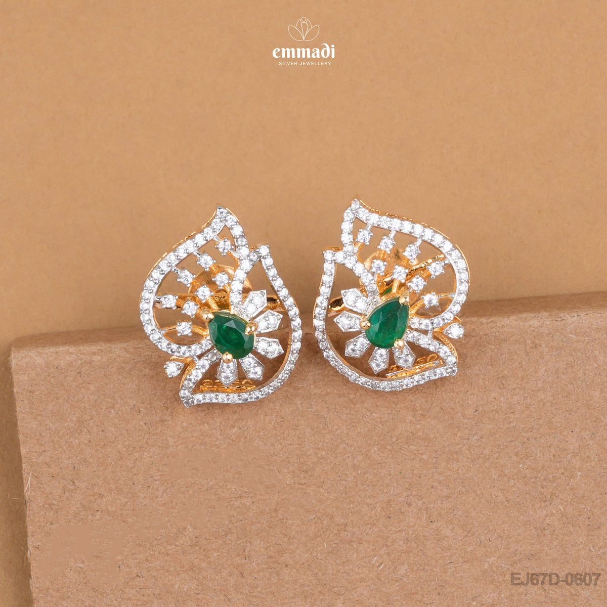 Gori Premium CZ Green Studs