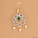 Girishchandra Premium CZ Pendant and Gila Premium CZ Studs Jewelry Set