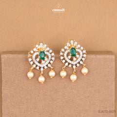 Gajala Chic Green Premium CZ Studs