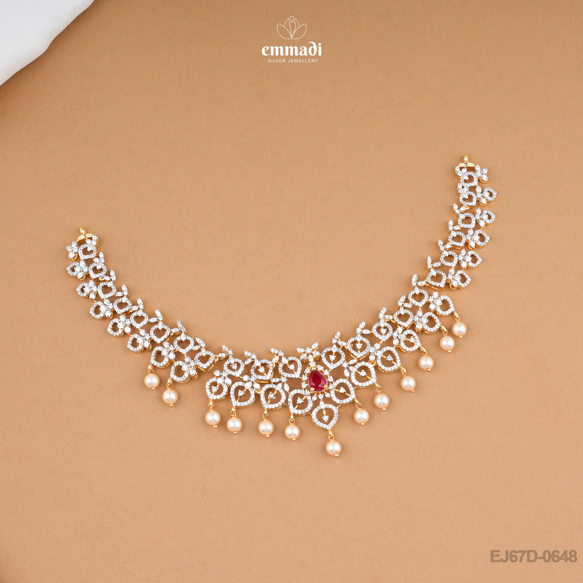 FAAIJA Elegant Red Premium CZ Necklace