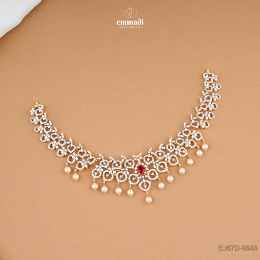 FAAIJA Elegant Red Premium CZ Necklace