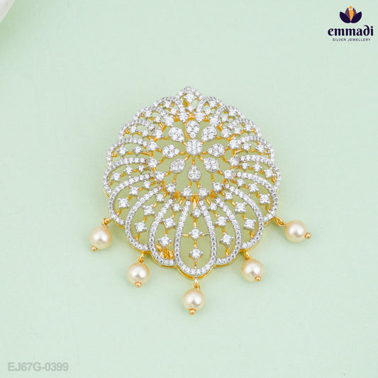 Ambika Premium CZ Pendant and Amrita Elegant CZ Studs Set