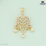 Anagha Radiance Pendant and Anshula Elegant Premium CZ Studs Set