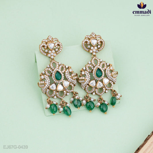 Isha Elegant Green Victorian Hangings