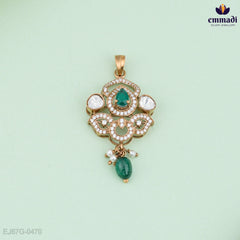 Meeta Exquisite Green Victorian Pendant