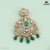 Narmada Victorian Green Pendant Jewellery