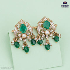 Narmada Victorian Green Pendant Jewellery