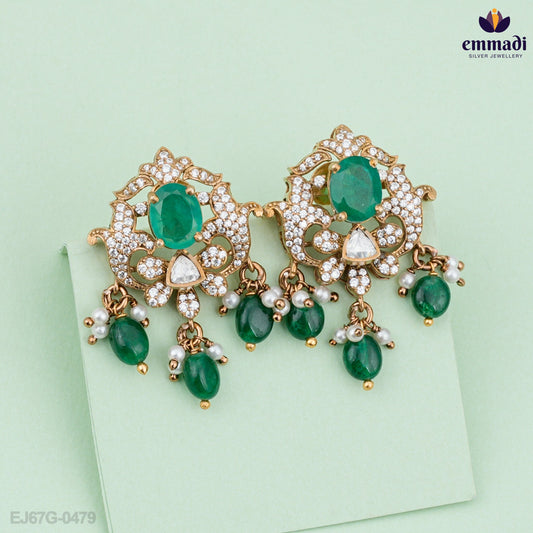 Neelam Elegance: Victorian Green Hangings