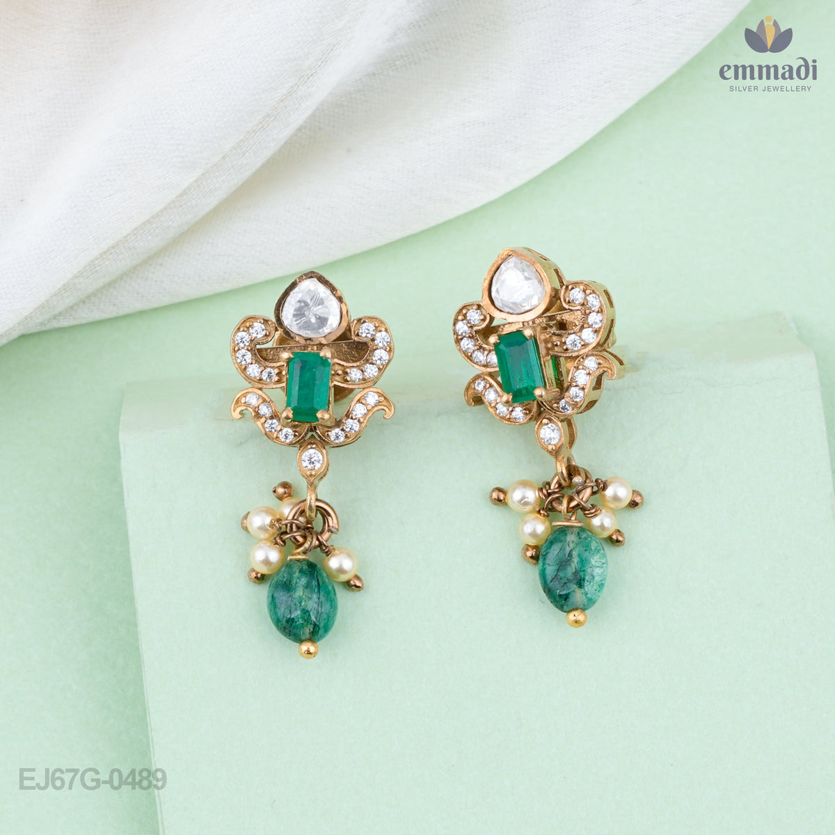 Prachi's Exquisite Victorian Green Hangings