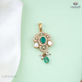 Shalini's Exquisite Victorian Green Pendant