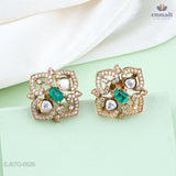 Smita Elegant Victorian Green Studs
