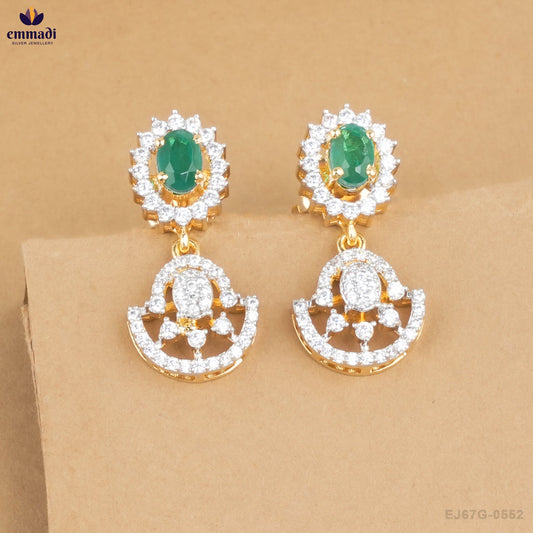 AANDHAL Premium Green CZ Silver Jewellery