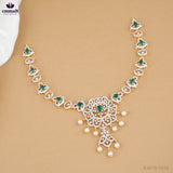 AARURA Elegant Green CZ Necklace