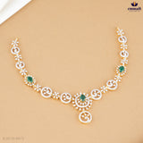 ABHASA Premium Green CZ Necklace