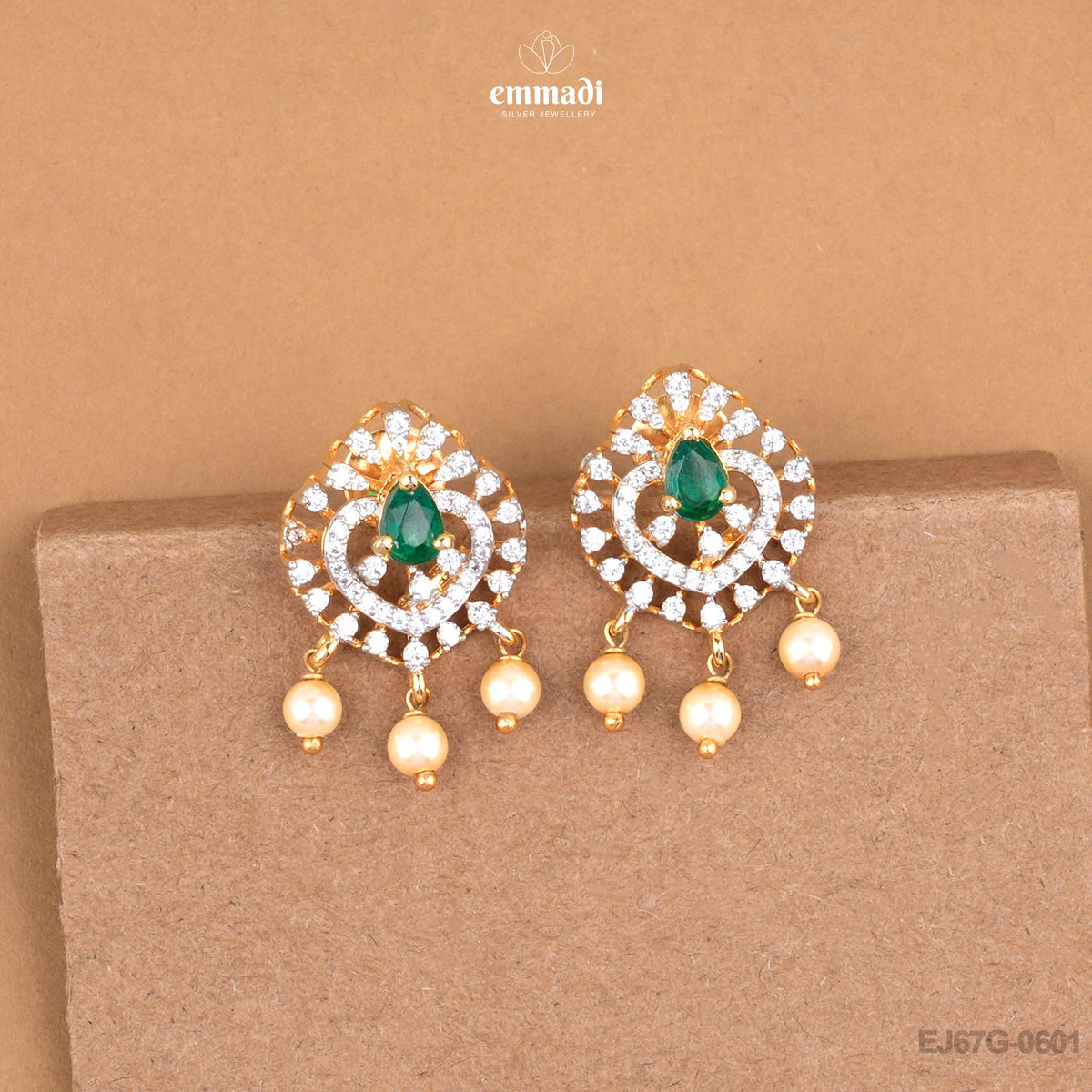 Devender’s Premium Green CZ Studs