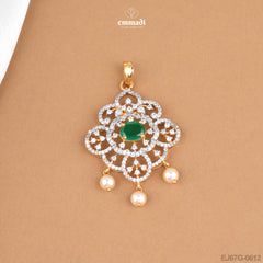 Chotti Pendant Premium Green CZ