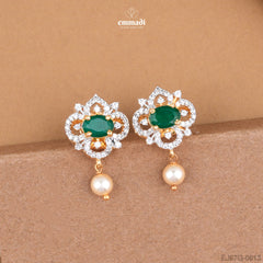 Chinki Premium Green CZ Studs