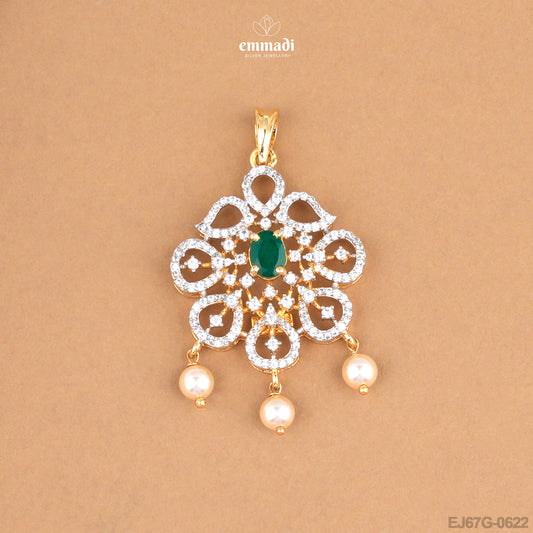 Chanda Radiant Green CZ Pendant