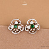 Chama Elegant Green Victorian Studs