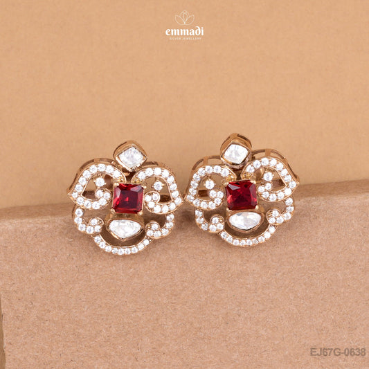 Website Beauty in Victorian Red Studs