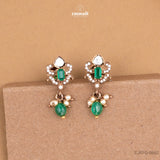 Victorian Elegance Pendant and Silver Studs Set by Bitoo and Birmadevi