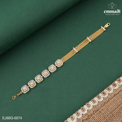 Vidhi Elegant White CZ Bracelet