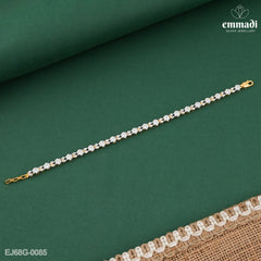 Anisha’s Exquisite White CZ Bracelet