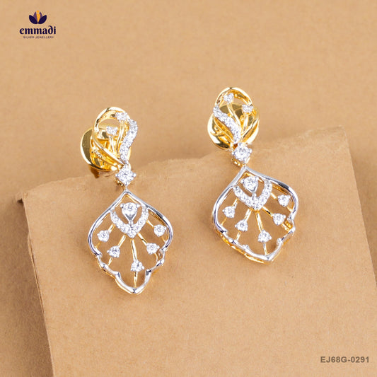 ABHYLASHAH Elegant White CZ Hangings