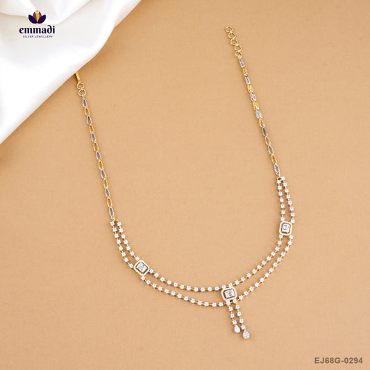 ABISHTA Elegant CZ White Necklace