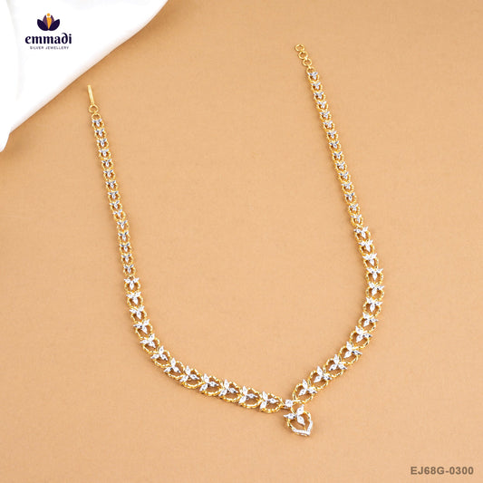 Achal Exquisite White CZ Necklace