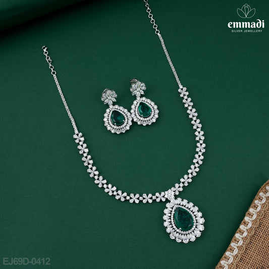 Rema Premium CZ Green Necklace