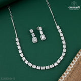 Rekha's Premium CZ White Necklace